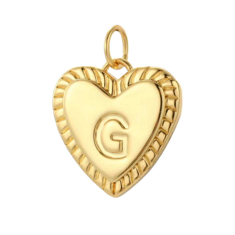 Gold Heart Initial Collection