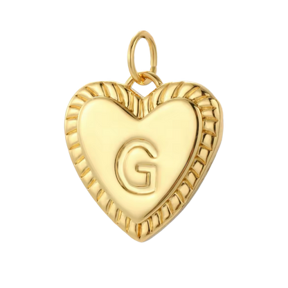 Gold Heart Initial Collection