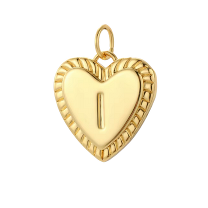 Gold Heart Initial Collection