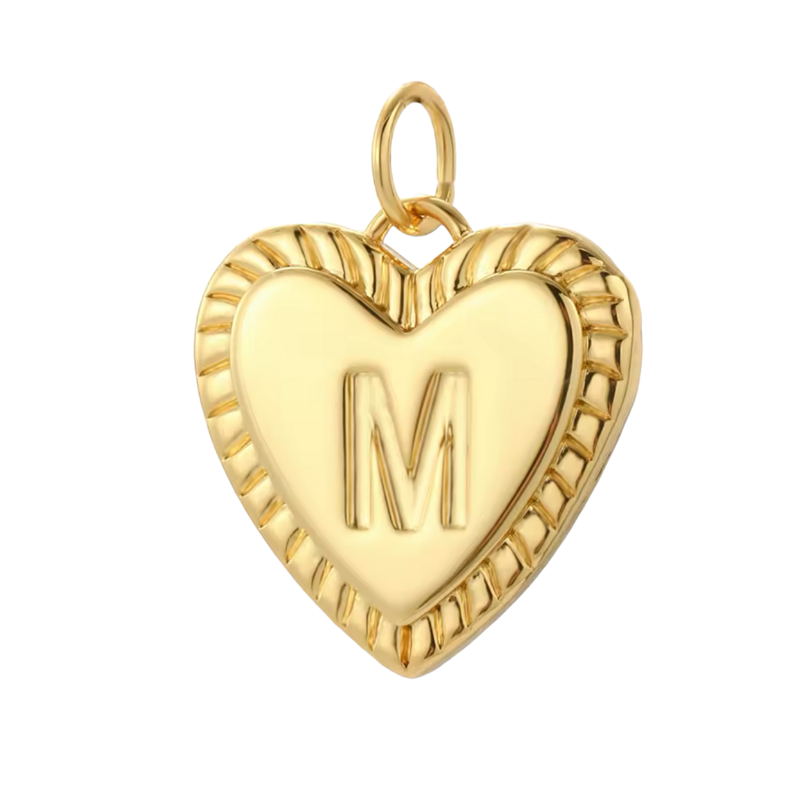 Gold Heart Initial Collection