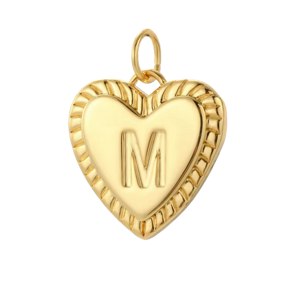 Gold Heart Initial Collection