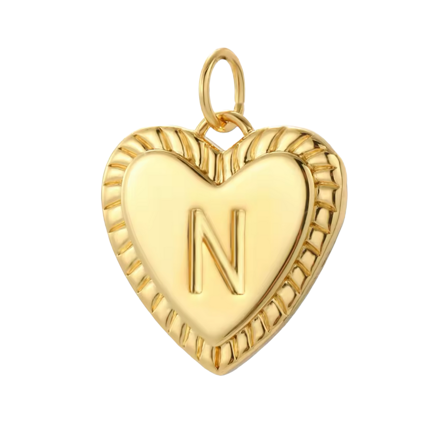 Gold Heart Initial Collection