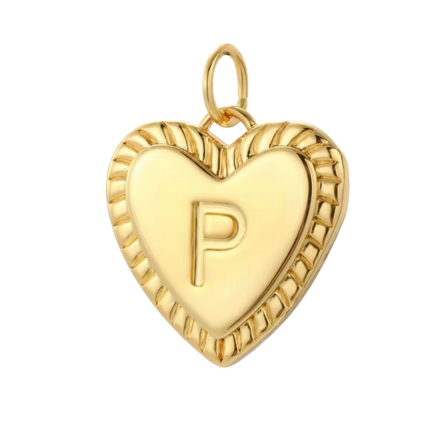 Gold Heart Initial Collection