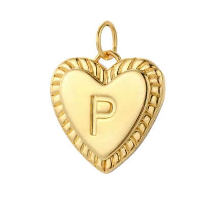 Gold Heart Initial Collection