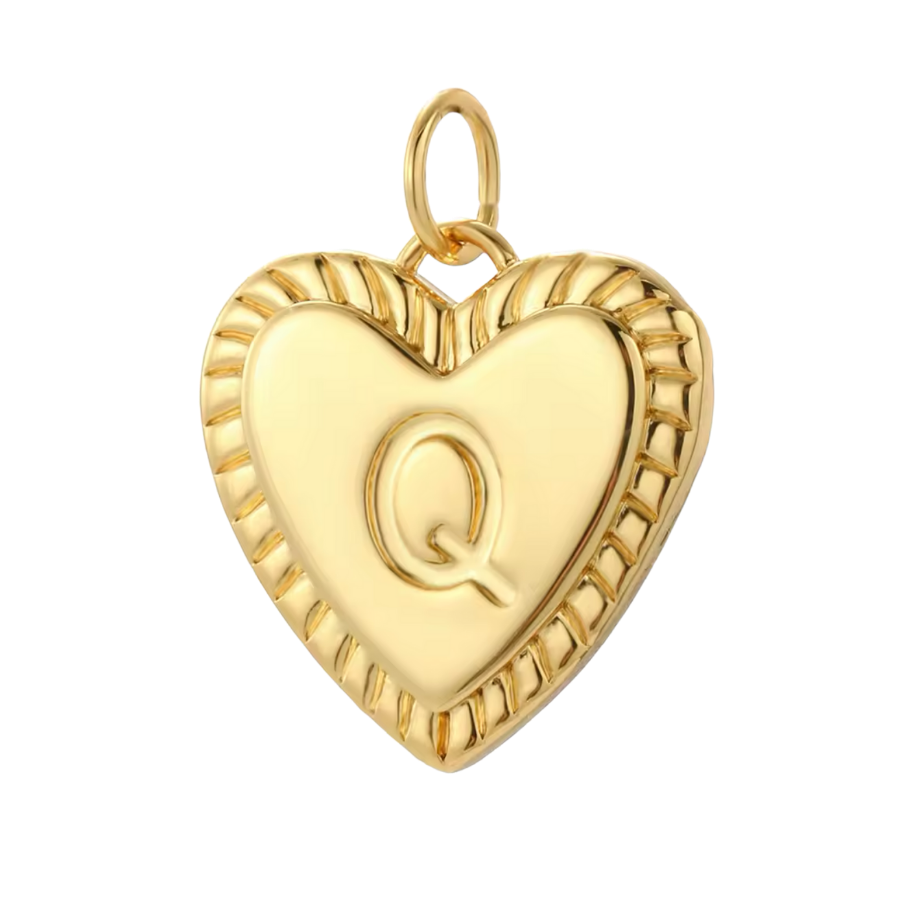 Gold Heart Initial Collection