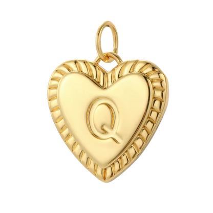 Gold Heart Initial Collection