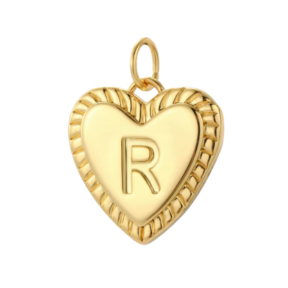 Gold Heart Initial Collection
