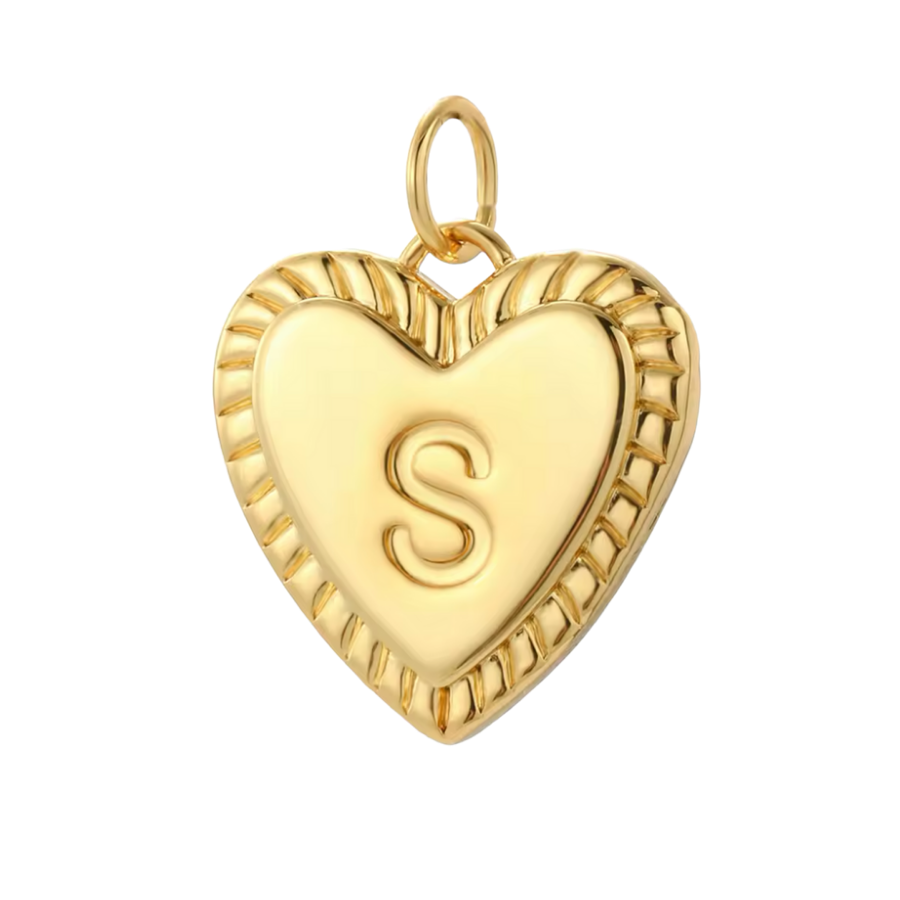 Gold Heart Initial Collection