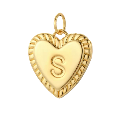 Gold Heart Initial Collection