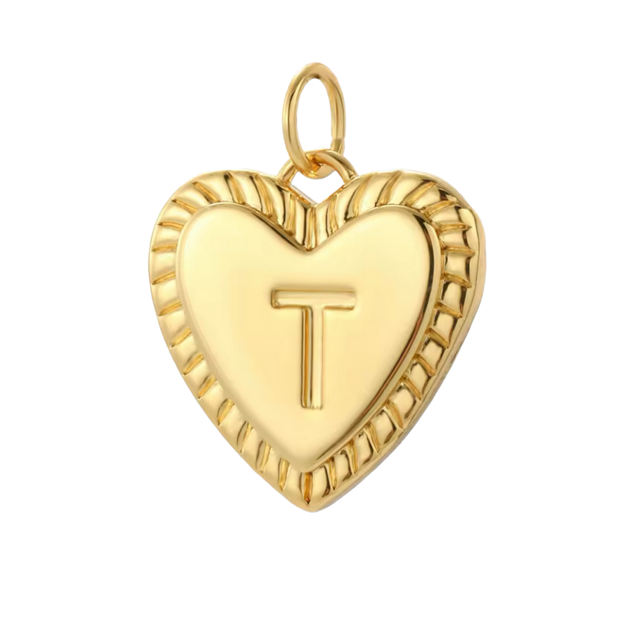 Gold Heart Initial Collection