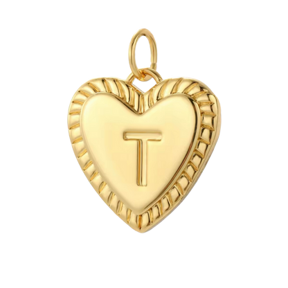 Gold Heart Initial Collection