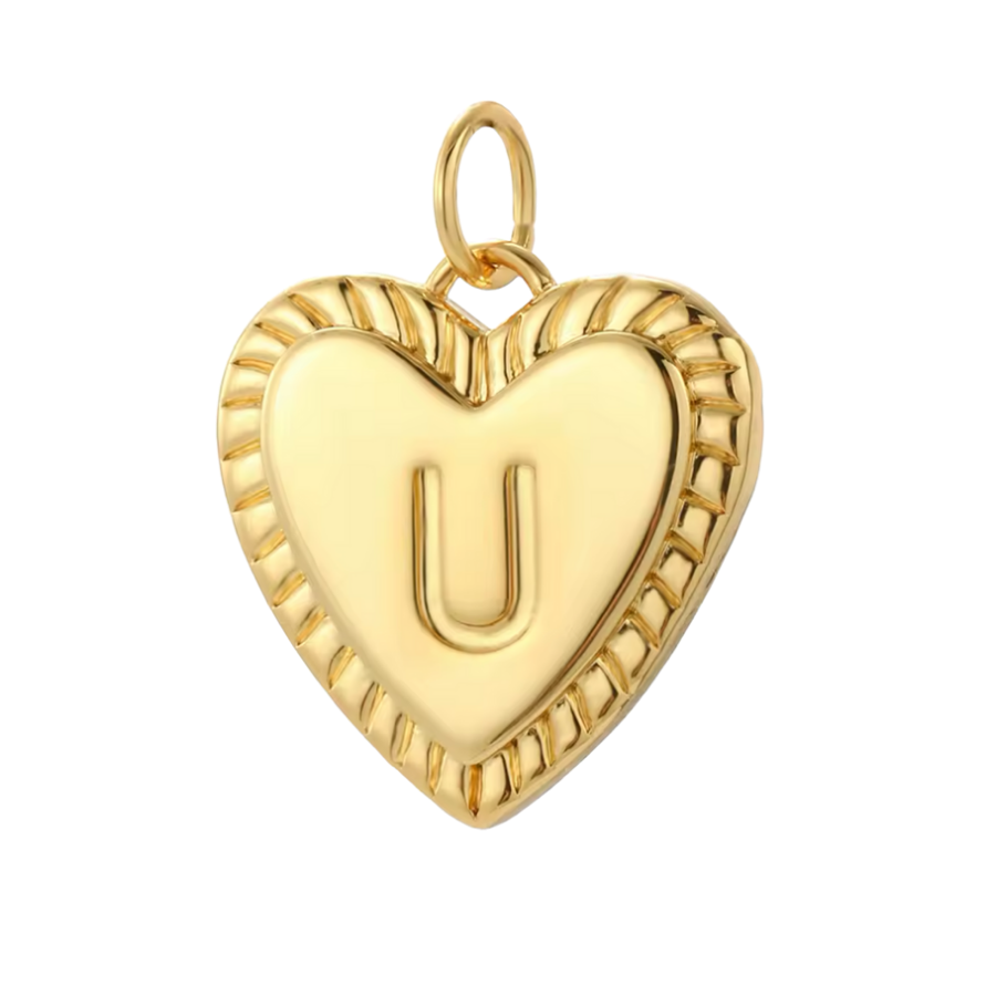Gold Heart Initial Collection