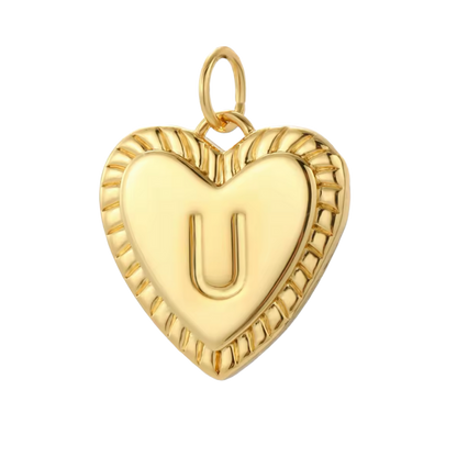 Gold Heart Initial Collection