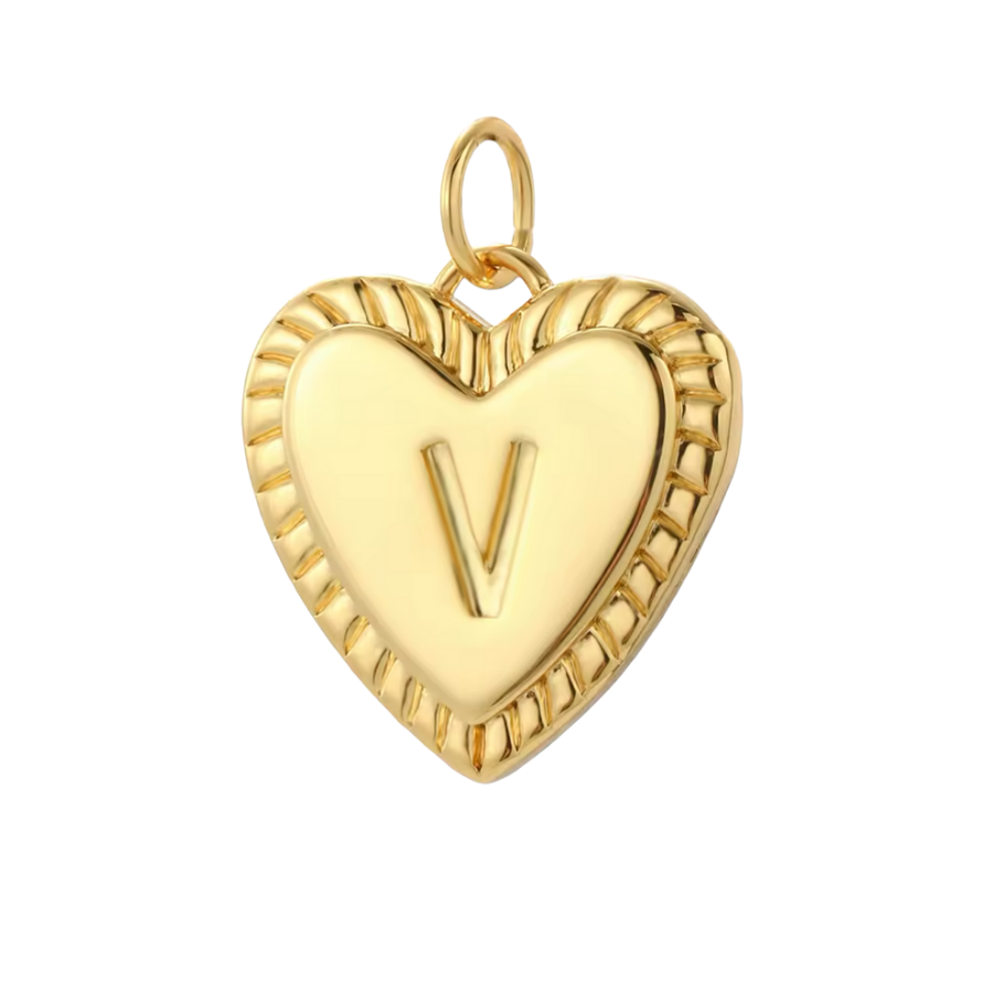 Gold Heart Initial Collection