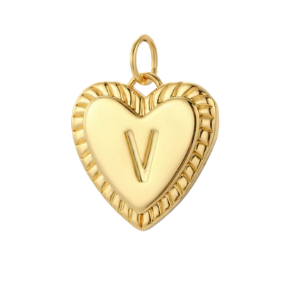 Gold Heart Initial Collection