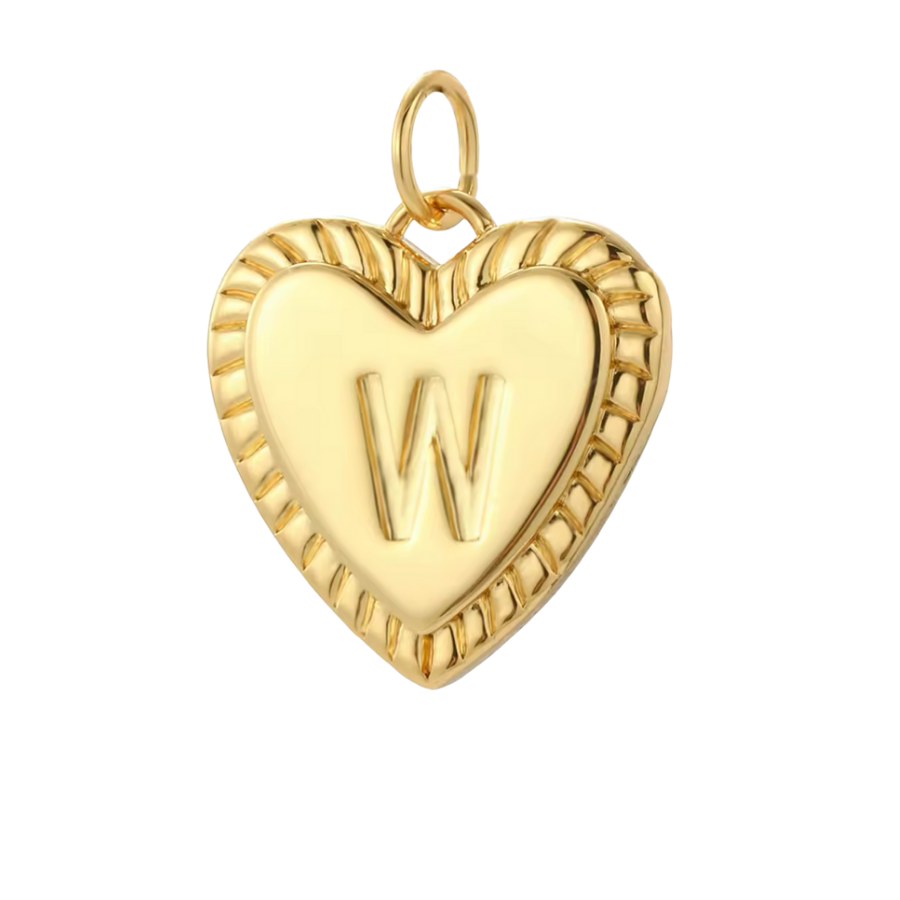 Gold Heart Initial Collection