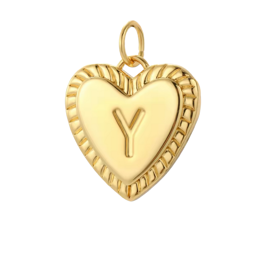Gold Heart Initial Collection