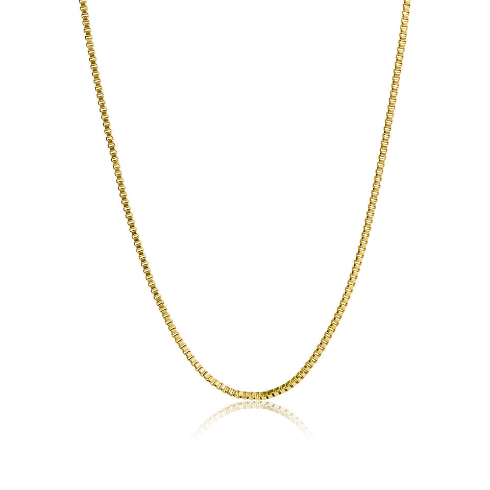Silver Box Chain Necklace