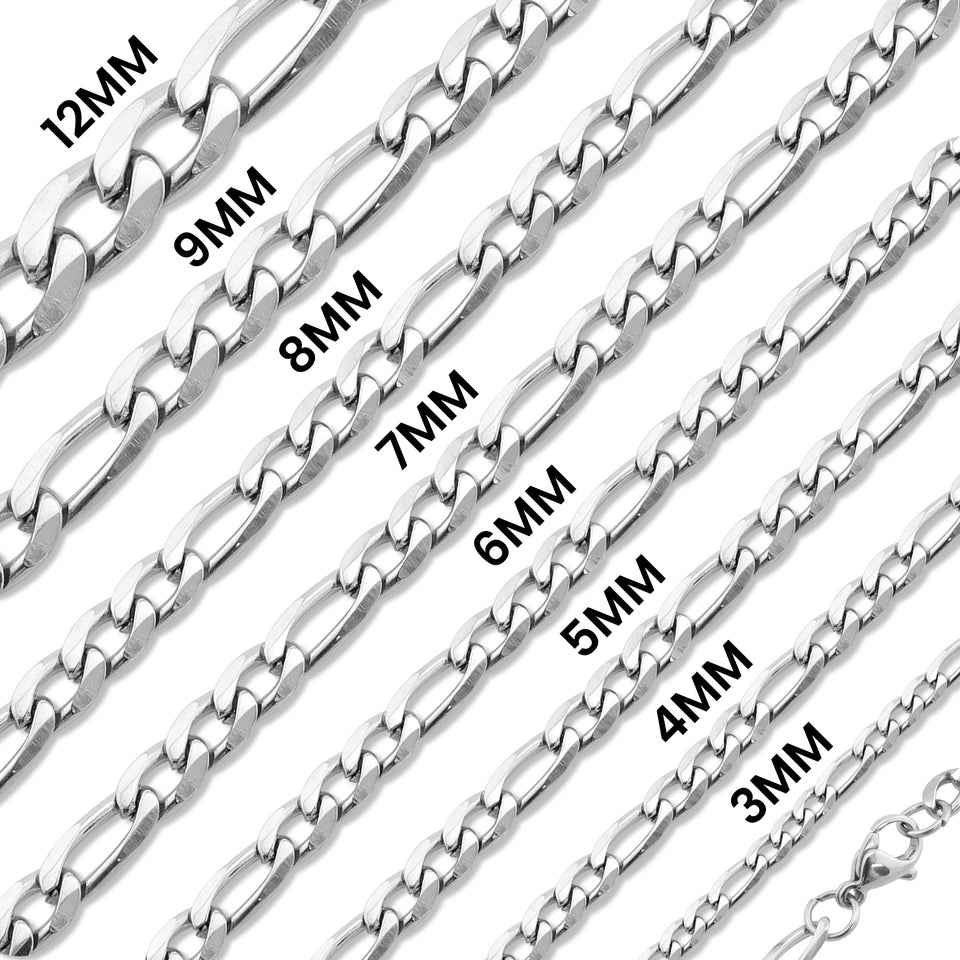 Silver Figaro Chain Necklace