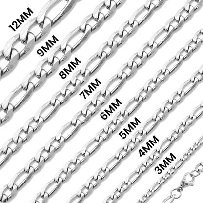 Silver Figaro Chain Necklace