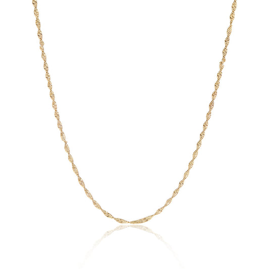 Gold Singapore Chain Necklace