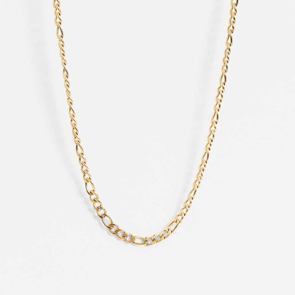 Gold Figaro Chain Necklace