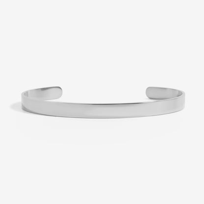 Silver F* Cancer Cuff Bracelet