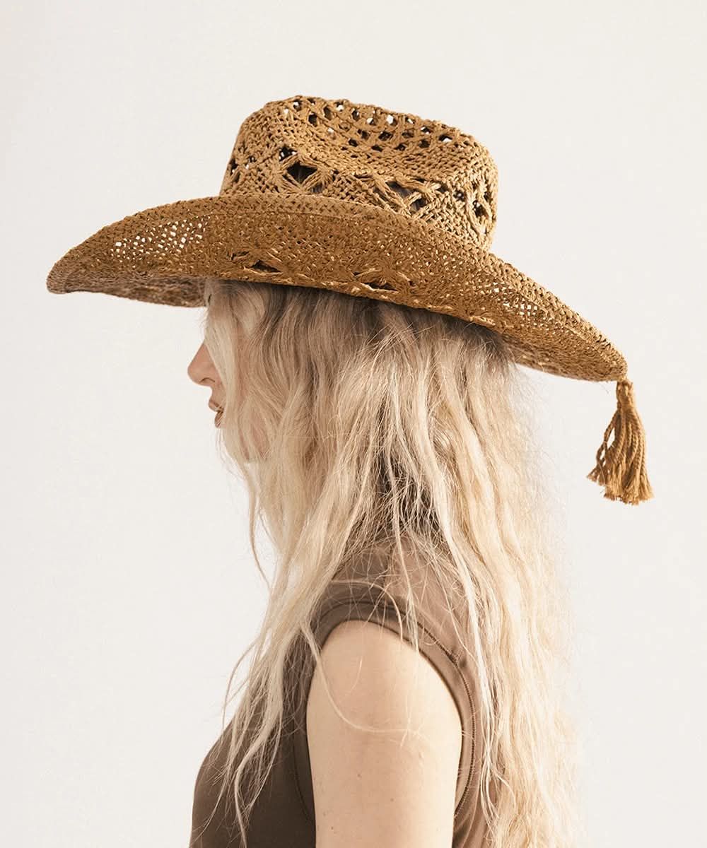 REMY VENTED STRAW COWBOY HAT