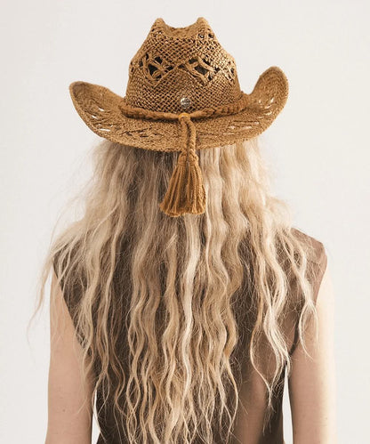 REMY VENTED STRAW COWBOY HAT