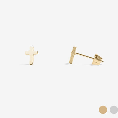 Silver Cross Earrings