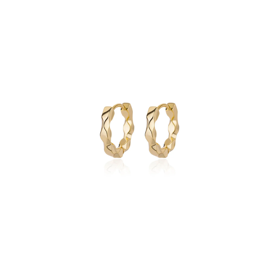 Gold Geometric Hoop Earrings