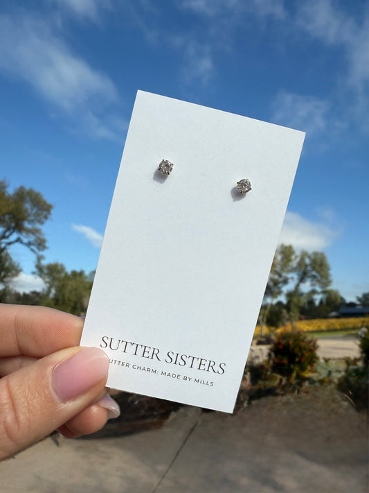 Gold Filled CZ Studs