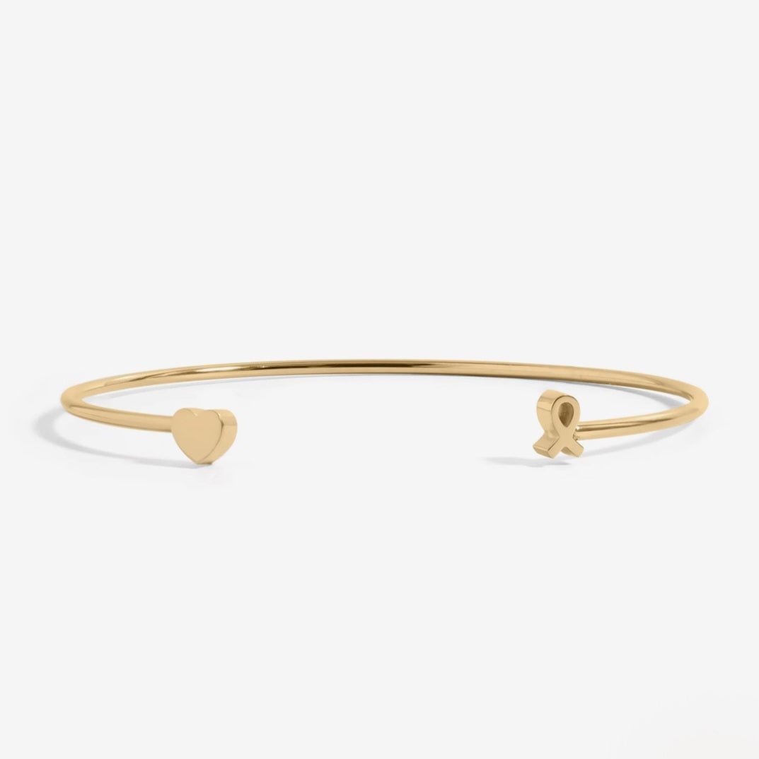Gold Ribbon Cuff Bracelet