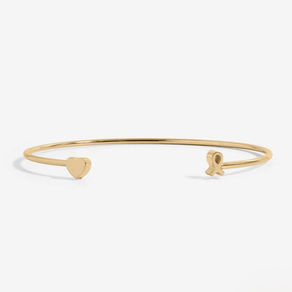 Gold Ribbon Cuff Bracelet