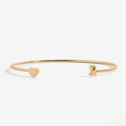 Gold Ribbon Cuff Bracelet