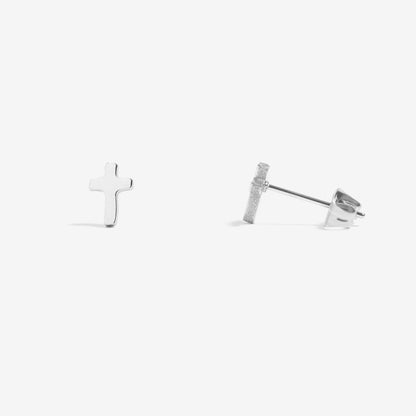 Silver Cross Earrings
